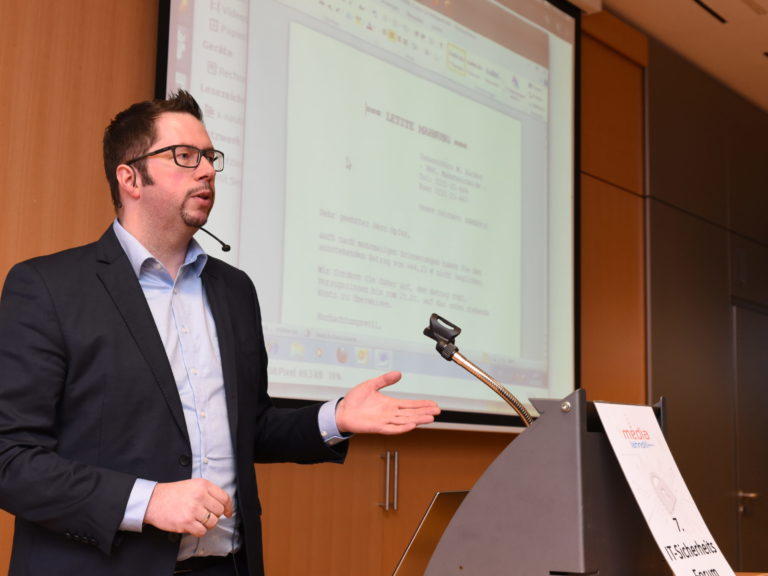 Michael Wiesner – media IT-SicherheitsForum Michael Wiesner - media IT-SicherheitsForum